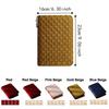 Zipper Clear Pocket Jewelry Storage Book Velvet Jewelry Storage Bag  for Home