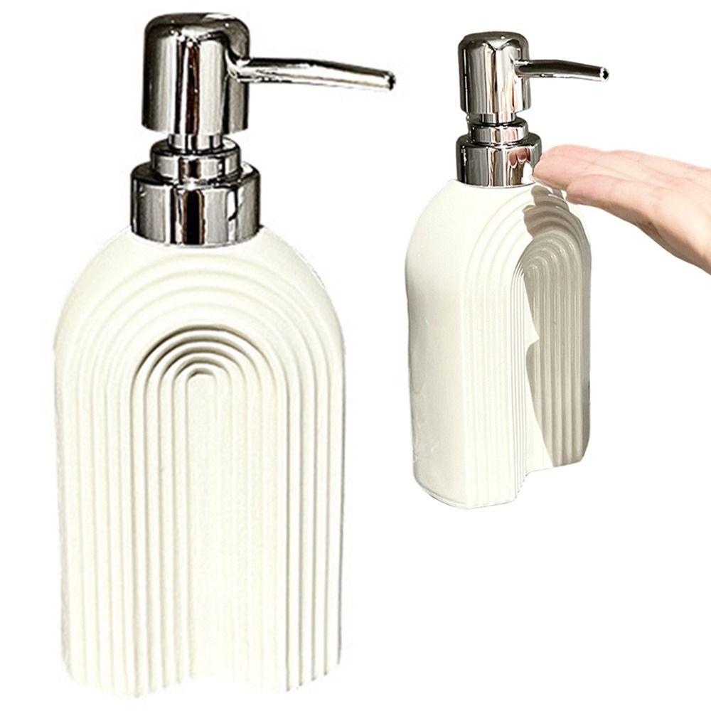 350ml Arched Shaped Soap Dispenser Press Type Shower Gel Bottles  Household
