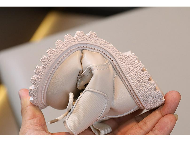 Children's Velvet-Lined British Style Short Boots with Side Zipper - Boys' and Girls' Autumn/Winter Fashion Martin Boots