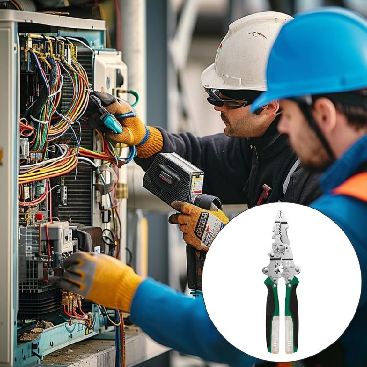 Wire Stripper 16 In 1 Wire Stripping Pliers for Cutting and Pulling Wires with Electricity Measurement Function