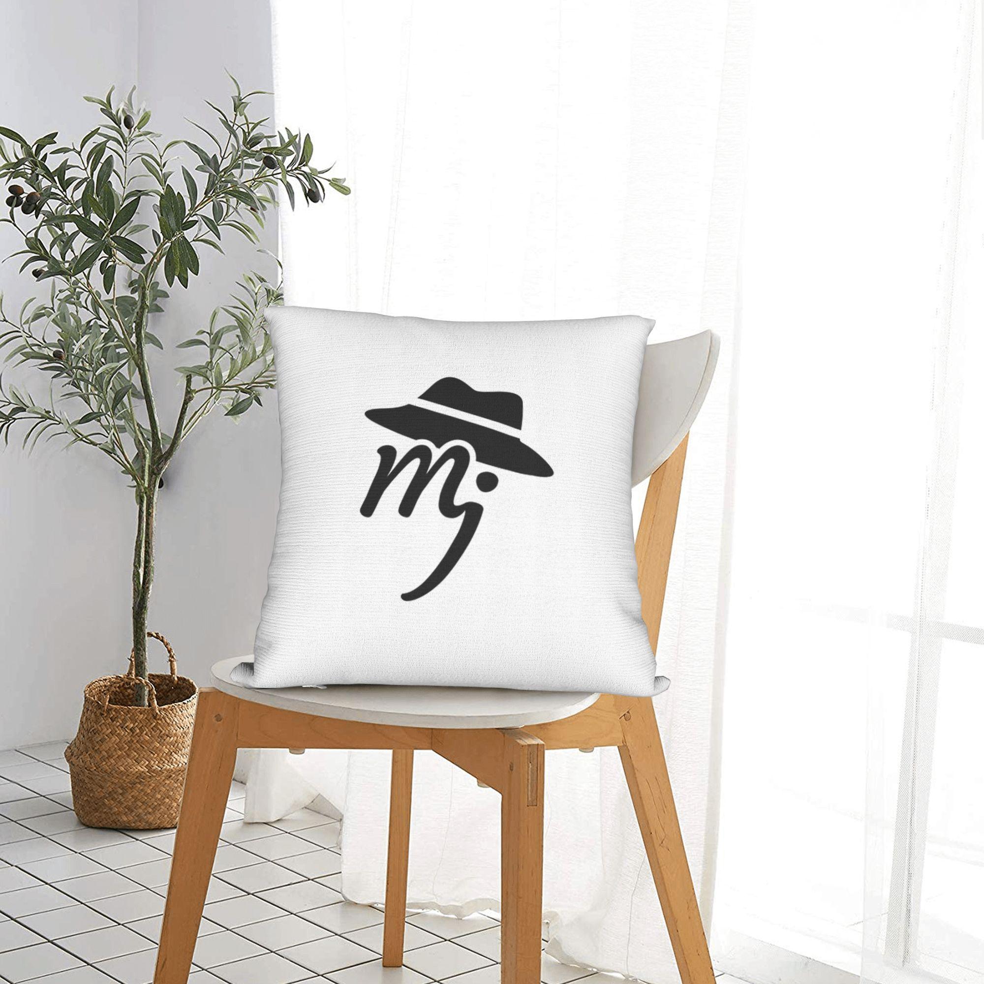 Lu Xika Chen Unisex Mj Michael Jackson Pillowcase Printing Polyester Cushion Cover Decorative Pillow Case Cover Seat Zippered 40X40cm
