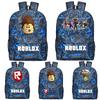 Roblox Pattern Kids School Backpack With Large Capacity And Durable Nylon Material