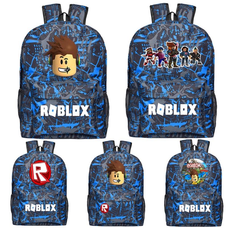Roblox Pattern Kids School Backpack With Large Capacity And Durable Nylon Material