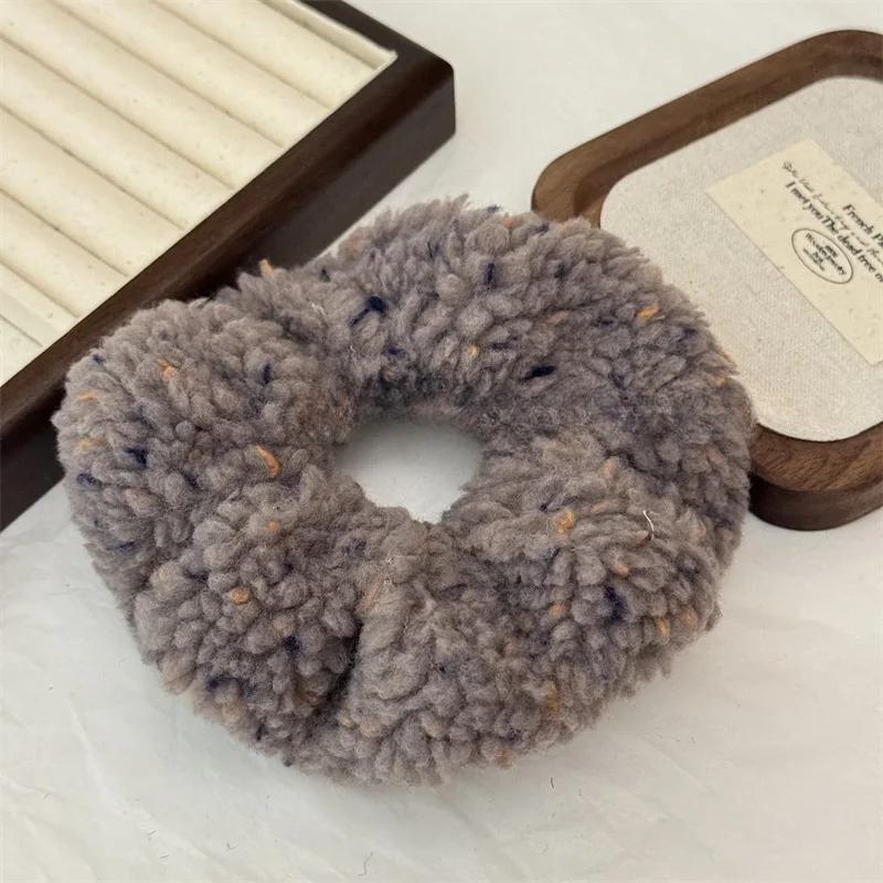 Buntes Plüsch-Stirnband mit Polka Dots, Plüsch-Haarband, Niedliche Haargummis mit Polka Dots, Haarband für Frauen, Haarschmuck für Frauen