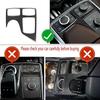 LHD Black Carbon Fiber Gear Shift Panel Cover for Mercedes Benz GLE GLS ML PA