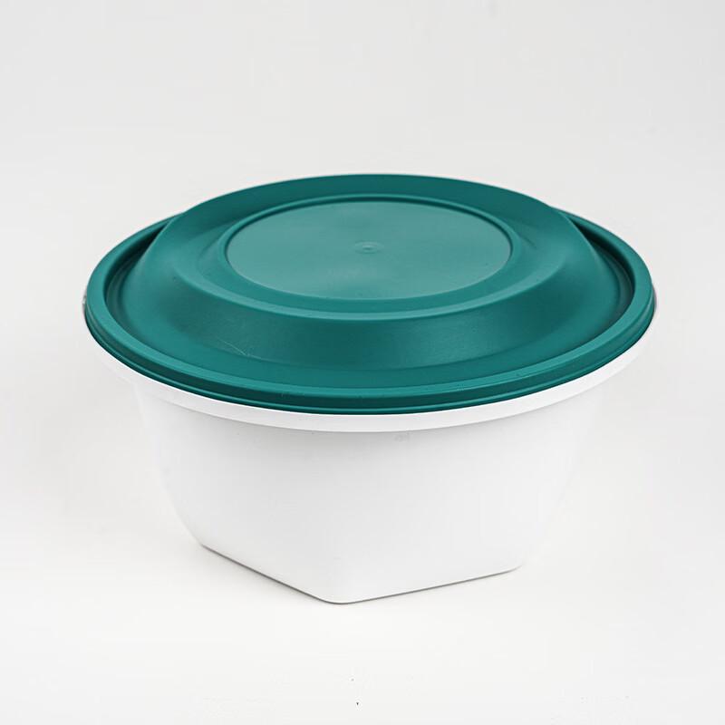 JingZhiFeng Thickened Disposable Round Food Containers with Locking Lids