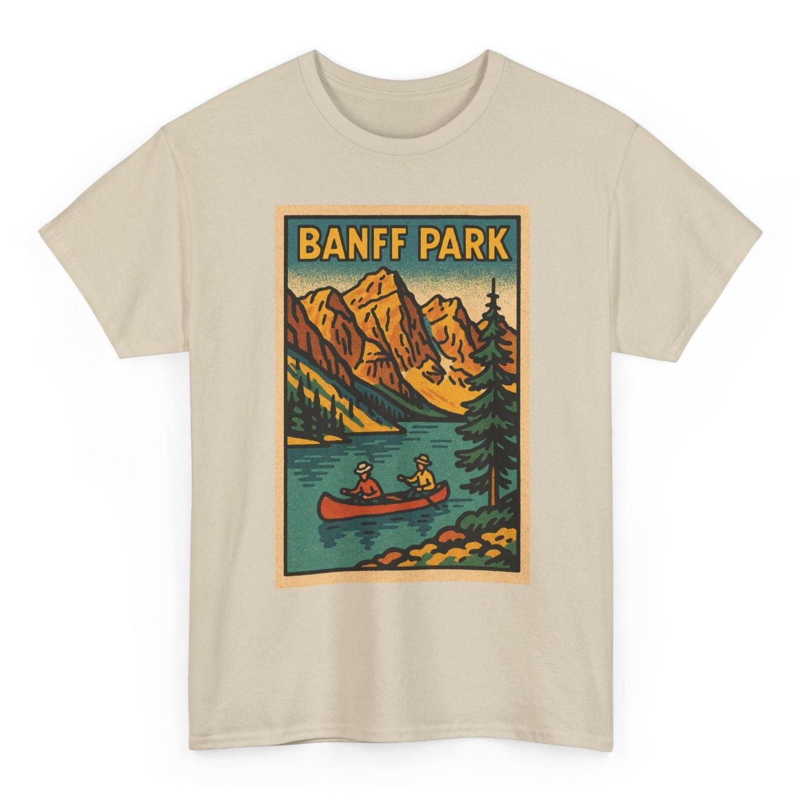 Banff Park T-Shirt Unisex: Retro Canada Tee L