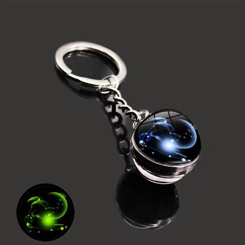 1PC Sturdy Handbags Sphere Backpacks Zodiac Gift Keychain Bags Starry Sky Decoration Durable Luminous