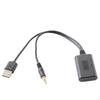 Car Adapter Usb Powered with Audio Input Plug Compact for Drivers, Commuters, Road Trips