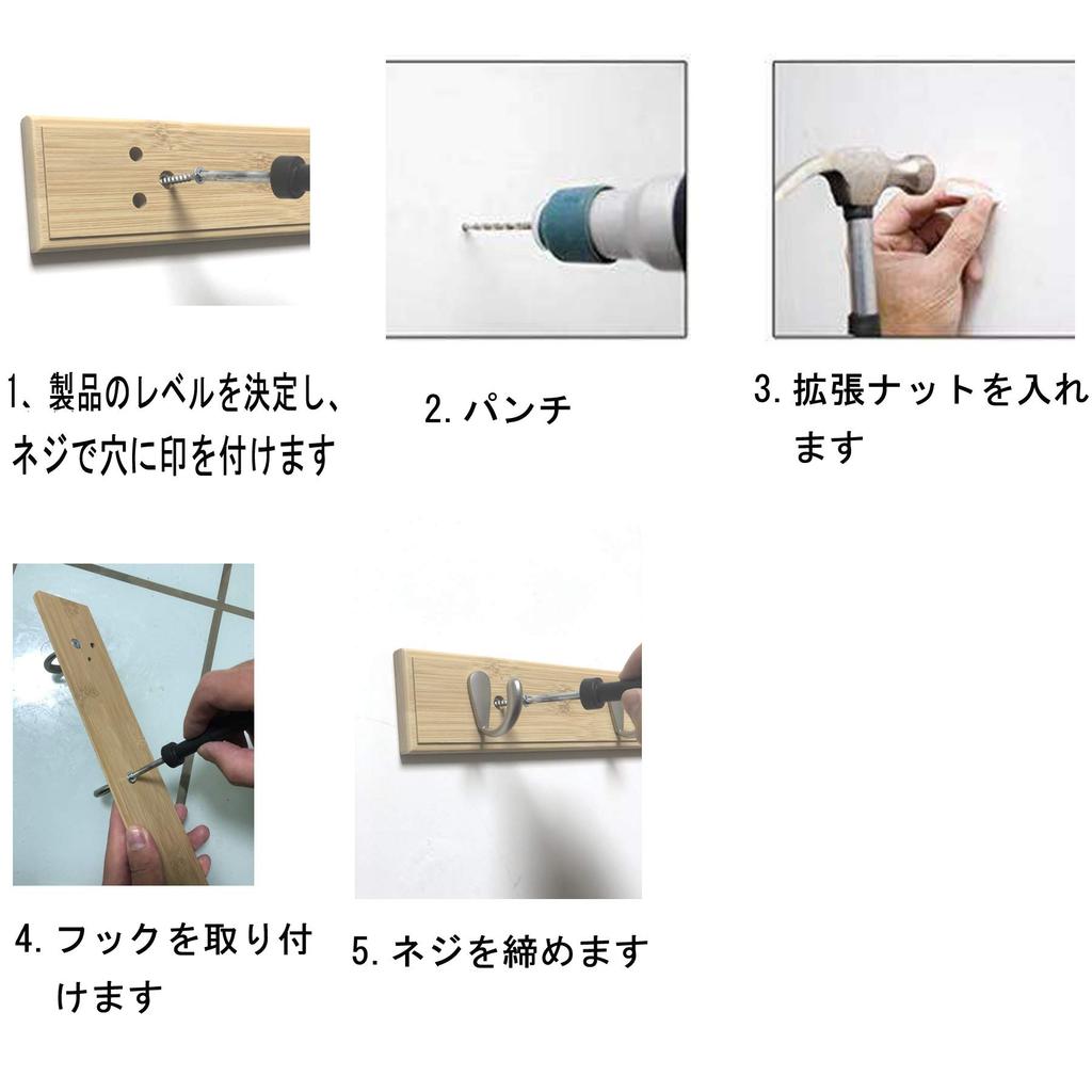 MDKDKDL Wall Longer Semicircular Wall Made of Natural Hat Clothes Capacity 7 Hanger, Design, Hooks, Wall-Mounted Hanger, Bamboo, Organizing, Hook,