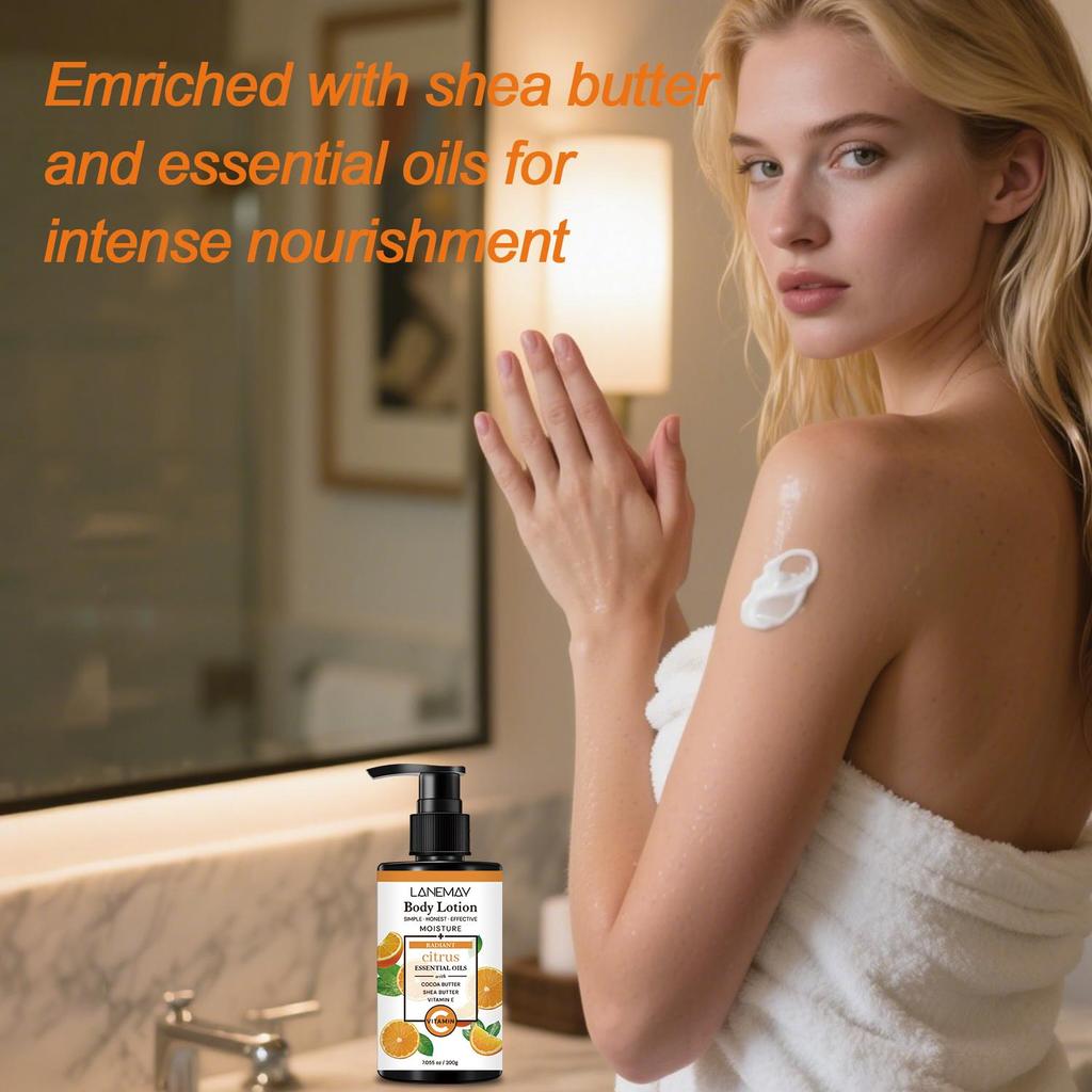 Body Lotion-Moisturizes And Brightens The Skin-Long-lasting Hydration For Soft, Supple Skin-Brighten Even Skin Tones, 200ml