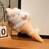 Simulation Ice Cream Plush Toy Soft Stuffed Food Delicious Dessert Doll Kids  Huggable Sleep Accompany Pillow Cushion Home Decor