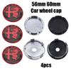 4pcs 56mm 60mm alfa romeo 3D Car emblem Wheel Center Hub auto Rim refit dust-proof badge covers cap styling accessories fw6