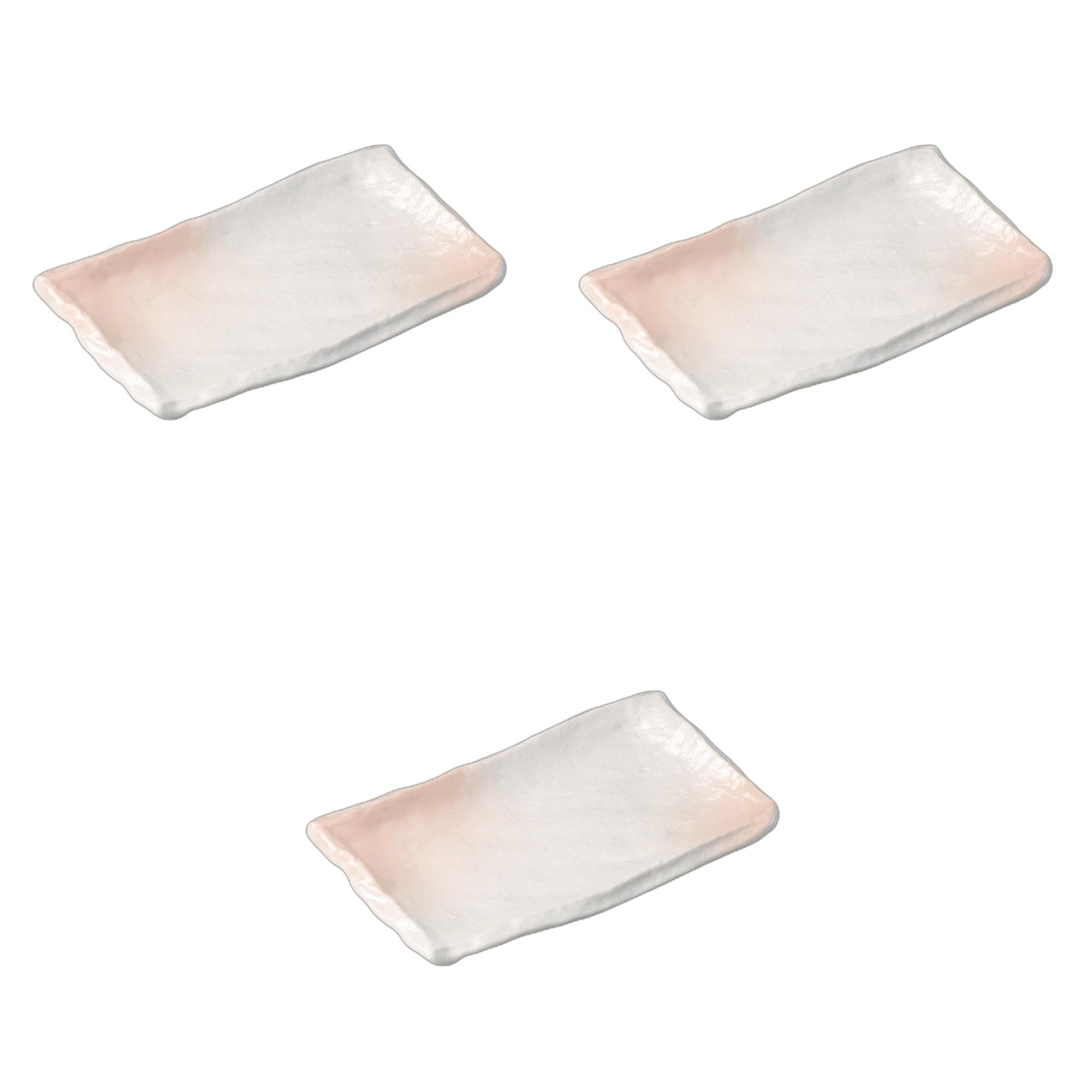 

Set of 3 Akebono Takumi Pottery Plates x x Pottery Setomonohonpo [22.5 13.5 3.5cm] Plates, Ceramic,