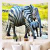 3d Wild Animal Pattern Painting Wall Cloth Tapestry Colorful Vibrant Decoration Blanket Multipurpose Tablecloths Beach Towels