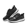 Skechers Delson 1.0 Two-Layer Cowhide Wear-Resistant Non-Slip Low-Top Casual Shoes Men Sneakers Black 65869-BLK
