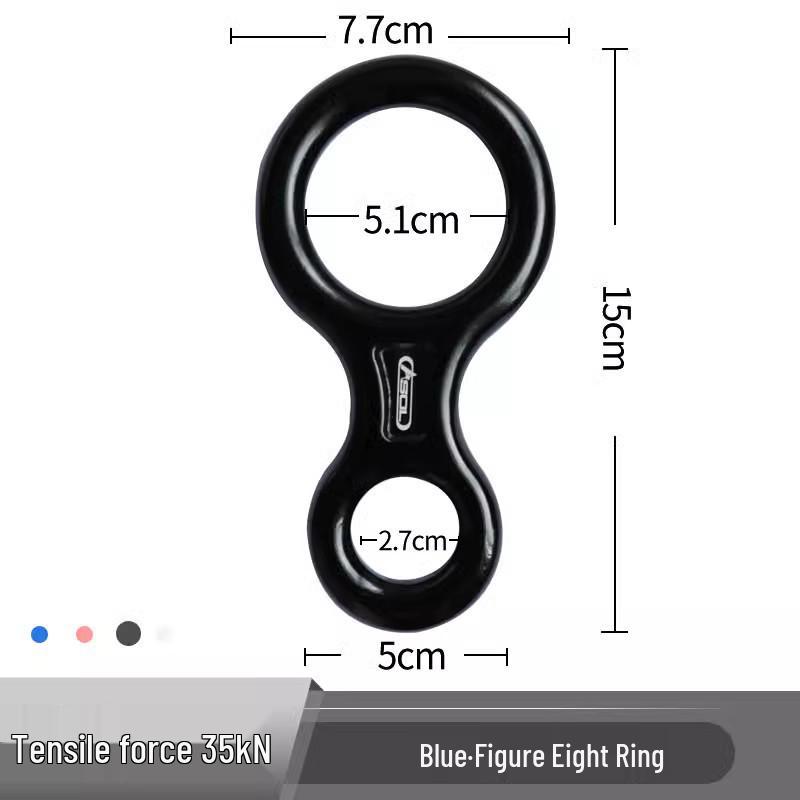 Aluminum Alloy Figure 8 Descender Belay Device - Lightweight & Durable for Fast Outdoor Descent