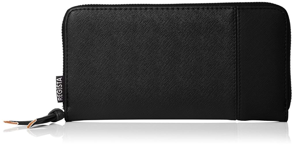 [Register] Men's Long Wallet, PU Leather, Round Zipper, Black, Red, Blue, Yellow, Saffiano Black