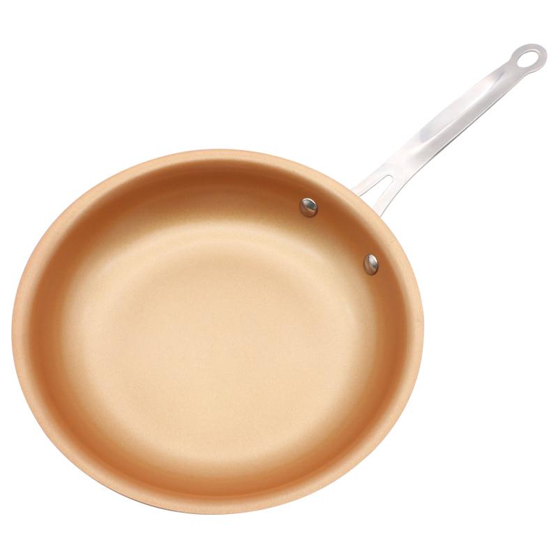 Nonstick Skillet Copper Pan Saucepan Oven & Dishwasher Safe Nonstick