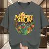 The Muppet Show Vintage TShirt Retro Cartoon Graphic Tee Kermit The Frog Gonzo Rizzo The Rat Dark Green Retro TV Show Design