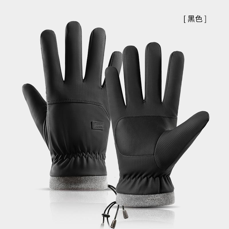 New thermal gloves men's winter velvet thickened non-slip outdoor skiing riding windproof gloves women