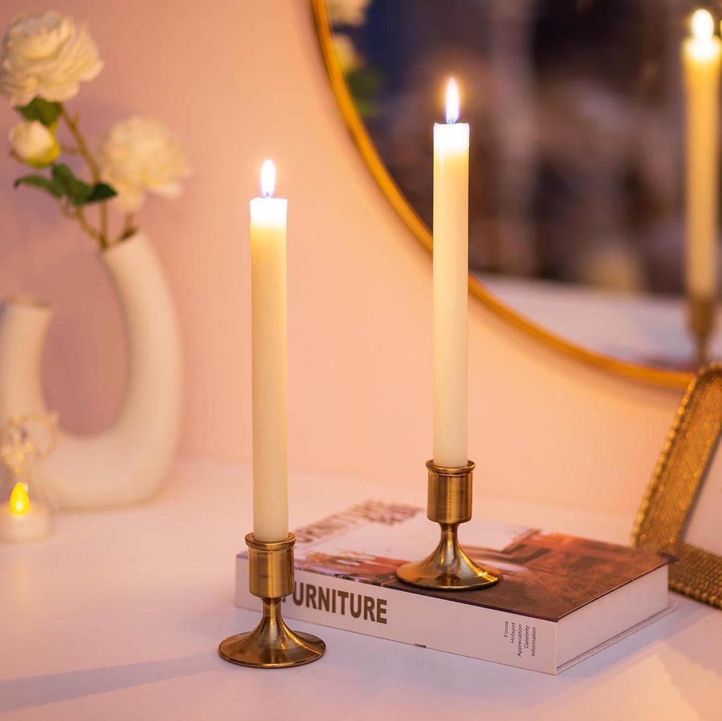 European-Style Black Gold Candlestick: Modern Romantic Table Decor & Photography Prop for Christmas