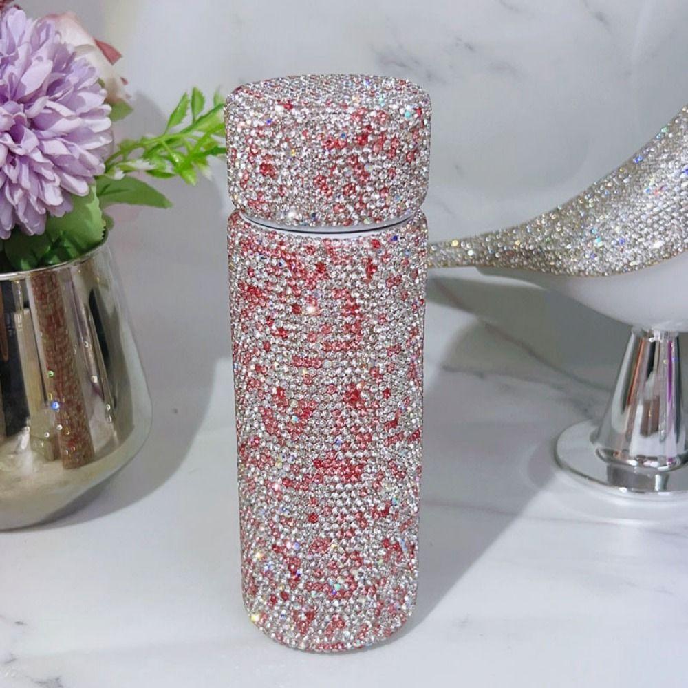 Creative Water Bottle Portable Mini Insulated Cup Easy To Carry Bling Water Bottle Travel