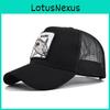 Cappellino da Baseball Carino con Squalo Ricamato Regolabile in Cotone Casual con Disegno a Cartoni Animati
