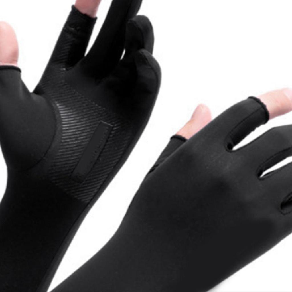 Ice Silk Arm Sleeves Slip Resistance Lengthened UV Protection Arm Cooling Sleeves for Cycling Outdoor Fishing Driving