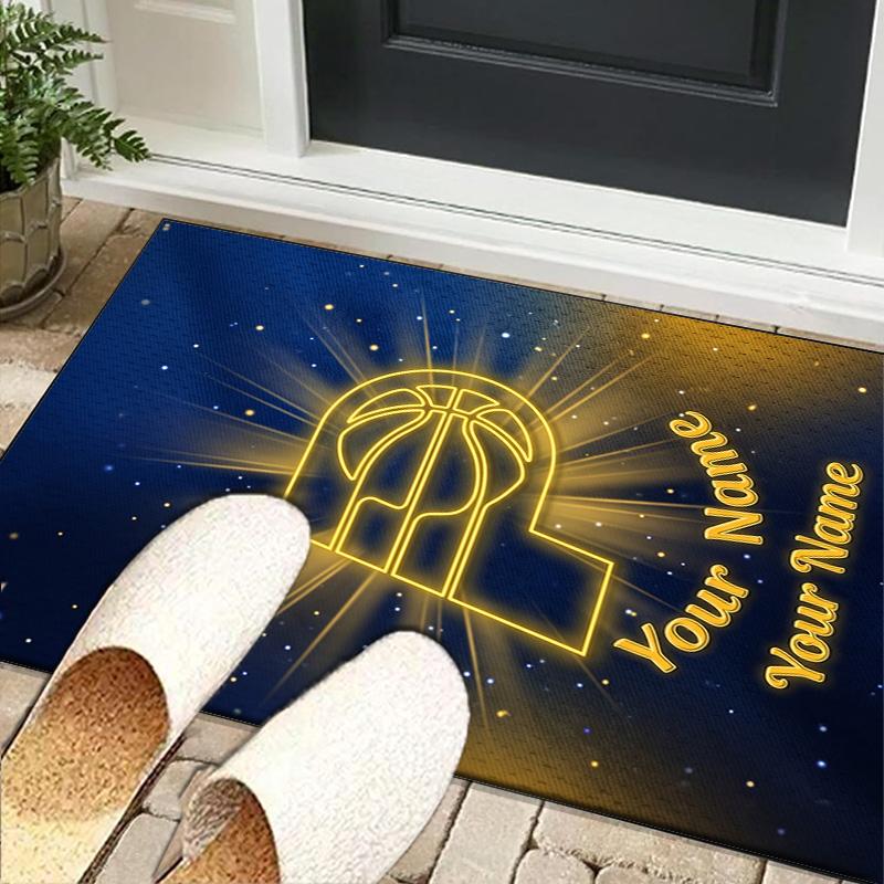 Custom NamePacers Basketball Team Carpet, Indoor Rug, Chair Rug, Living Rooms, Doormat Made From Polyester Home Decor Birthday Christmas Gifts