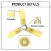 Sturdy Brass Materials 20Pcs Circular Wire Connectors with Properties Accessory for Maintenances and Installation