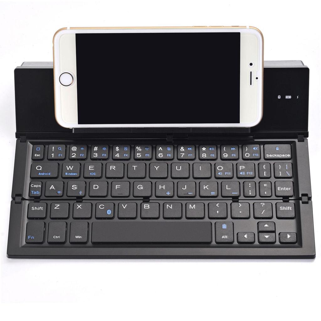 Foldable Aluminum Bluetooth Keyboard & Mouse for iOS, Android, Windows Devices