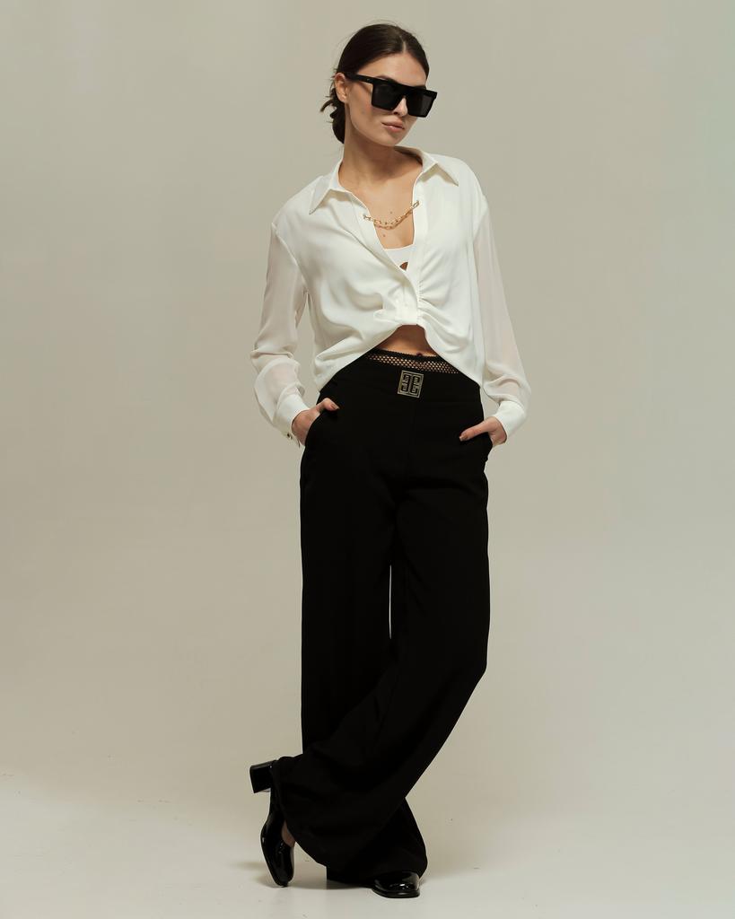 High-waisted Trousers Samsara 1613 36 Black