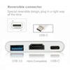 USB C to HDMI 4K Converter 3 in 1 Cable Adapter for Samsung Huawei Mac NS USB 3 1 Type C and USB 3 0 Compatible