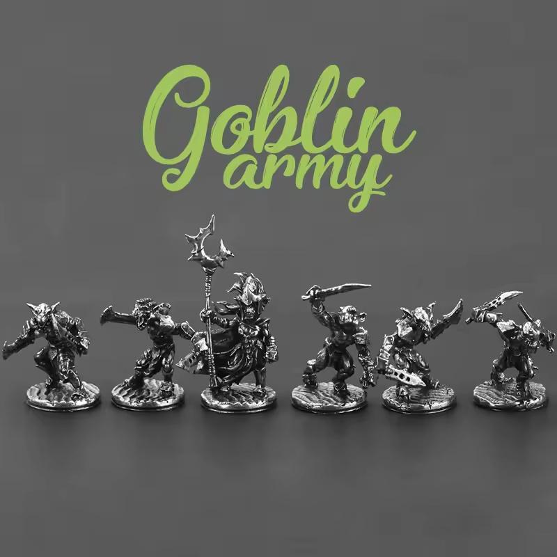 Metal Goblin Goblin Soldier Toy Model Finished Tabletop Game Chess Pieces Car Ornaments for Boys As Gifts