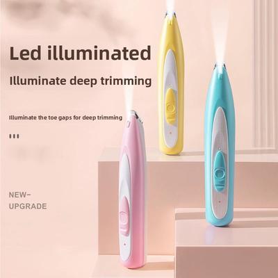 Tierfußhaarschneider, Katzenhaarschneider, Werkzeug zum Trimmen der Hundefußsohlen, Haarschneider, Elektrischer Haarschneider mit Licht