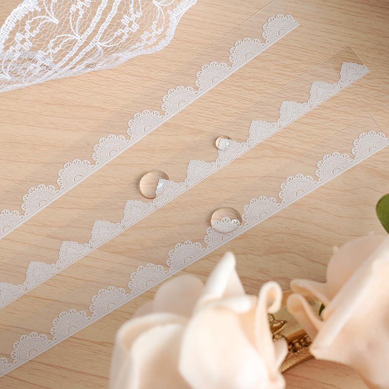 Waterproof Korean Flower Lace Sticker Pack for DIY Journals