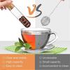 6 Pièces Infuseur à Thé en Verre avec Bouchon en Liège, Passoire à Thé Transparente Réutilisable pour Tasses et Mugs, Diffuseur en Verre