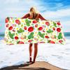 Serviette de Plage Microfibre Fraises Serviette de Bain Absorbante Fruits Légère Séchage Rapide Serviette de Piscine Parfaite pour Hommes et Femmes