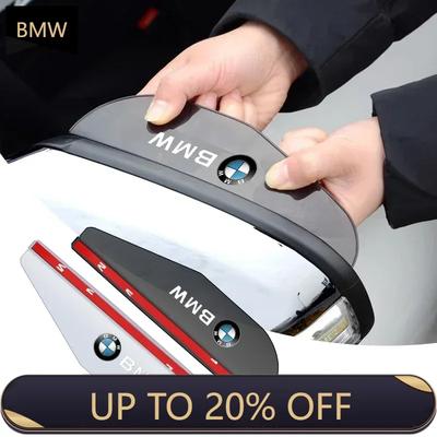 2025 E46 For BMW 2PCS Transparent Auto Parts Rearview Mirror Protector Rain Eyebrow Visor Cover For BMW 1 2 3 4 Series M Power X