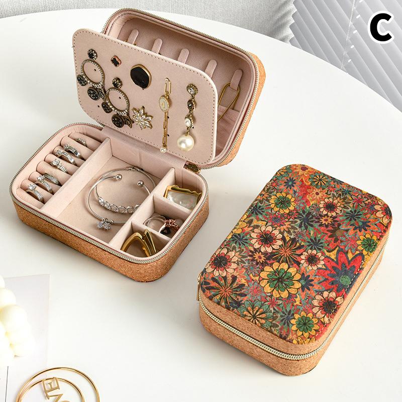 New Jewelry Organizer Display Jewelry Case Box Travel Portable Jewelry Box Storage Organizer Earring Holder Gift