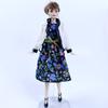 Elegant Coat & Countryside Floral Dress For Barbie Doll Outfits Handmade Clothes Set for 1/6 Doll Accessories Kids Toy