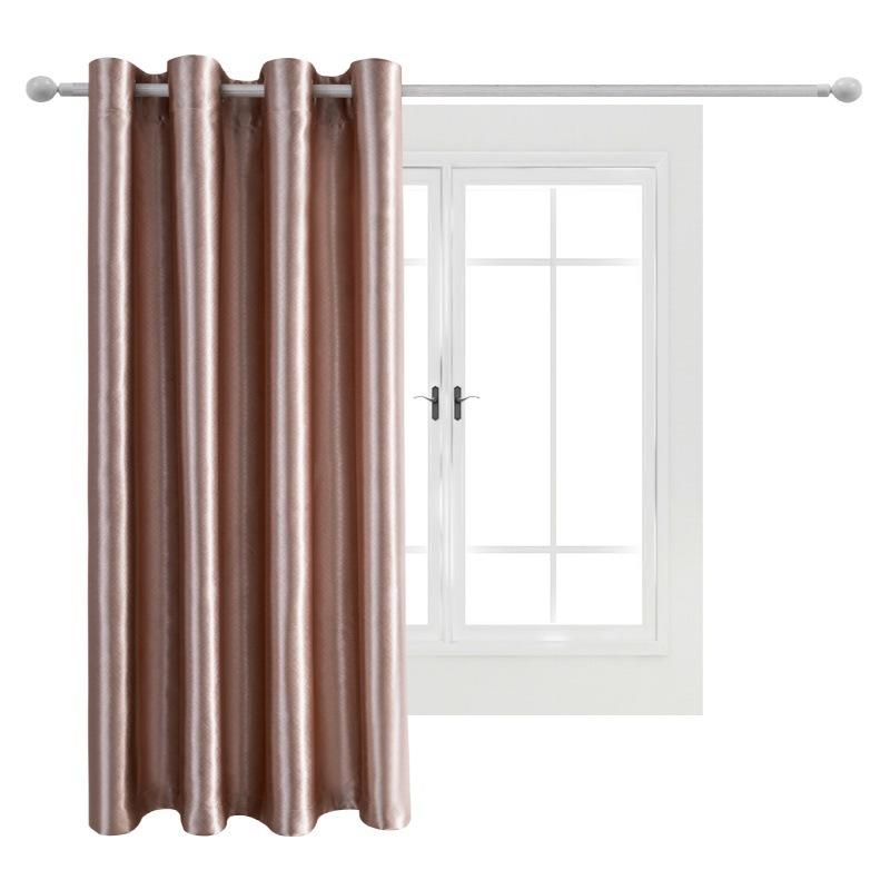 Solid Color Blackout Fabric Balcony Sunshade Thermal Insulated Curtain With Eyelets Perfect For Home And Office Use Energy Efficient Curtains