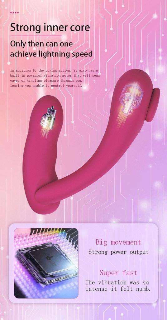 App-Controlled Wearable Invisible Female Vibrator with 360-Degree Rotation for Couples