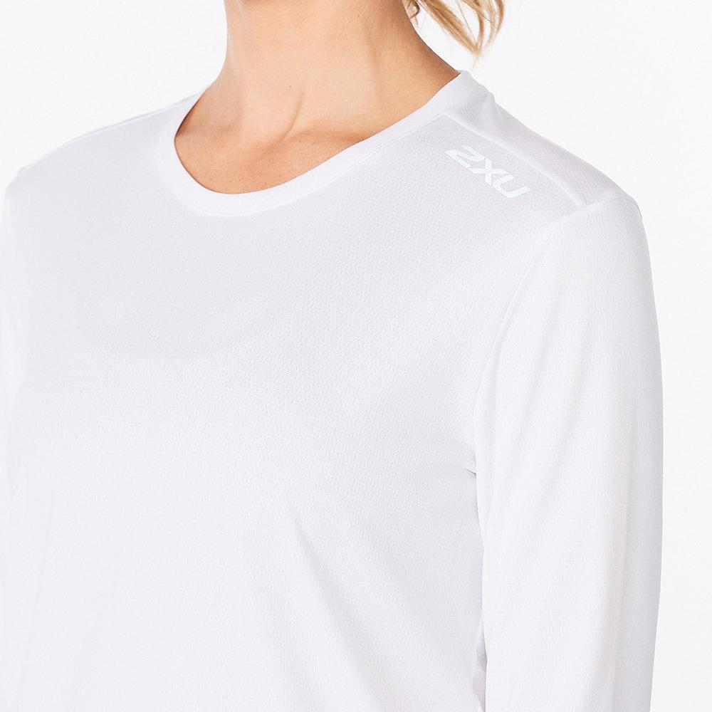 Tutaimjeuyu Women'S Aero Long Sleeve Tee White_Wr6564Awht-Srf