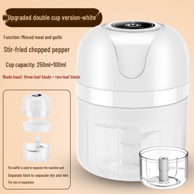 ZISIZ Electric Food Chopper & Garlic Mincer