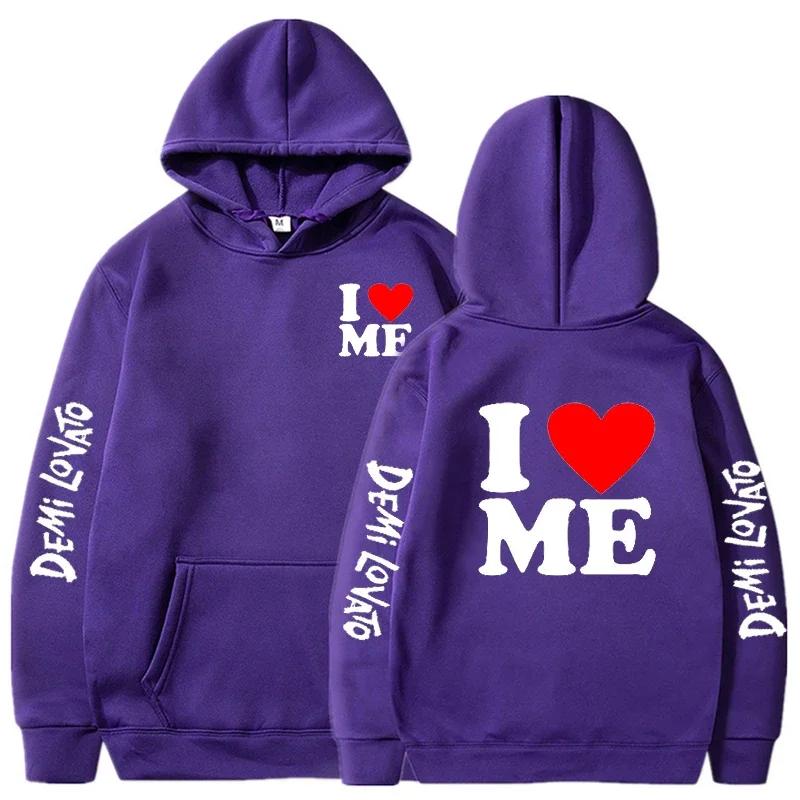 Demi Lovato Hoodies Men Fashion Letter Graphic Printed Sweatshirts Women Cool Harajuku Streetwear Hooded Pullover Jacket