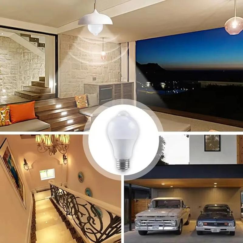 Human Body Sensing LED Light Bulb 220V 110V 12W 18W Smart Bulb Motion Activated ON/OFF Home Lights Lamp with Motion Sensor