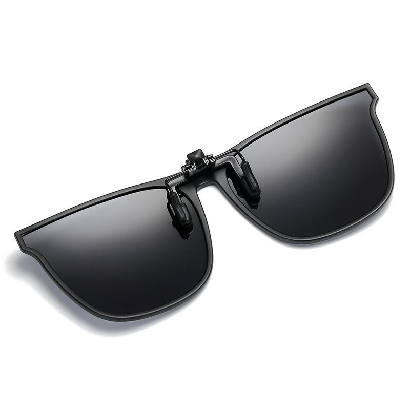 Polarized Clip Sunglasses Myopia Glasses Clip Driver Fishing Outdoor Cycling Night Vision Myopia Clip-On Sun Shading Eyeglasses