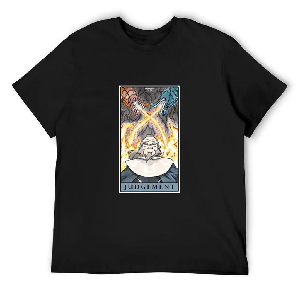 Avatar Tarot Judgement Uncle Iroh T-Shirt graphics man t shirt luxury designer mens fashion